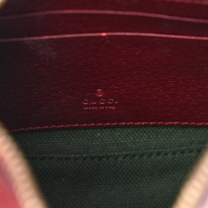 Gucci GG Supreme Monogram Textured Dollar Calfskin Small Ophidia Shoulder Bag Beige Bordeaux 6 of 11
