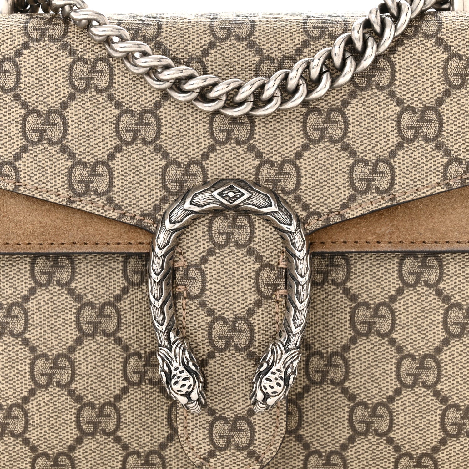 Gucci GG Supreme Monogram Mini Dionysus Shoulder Bag Taupe 8 of 12