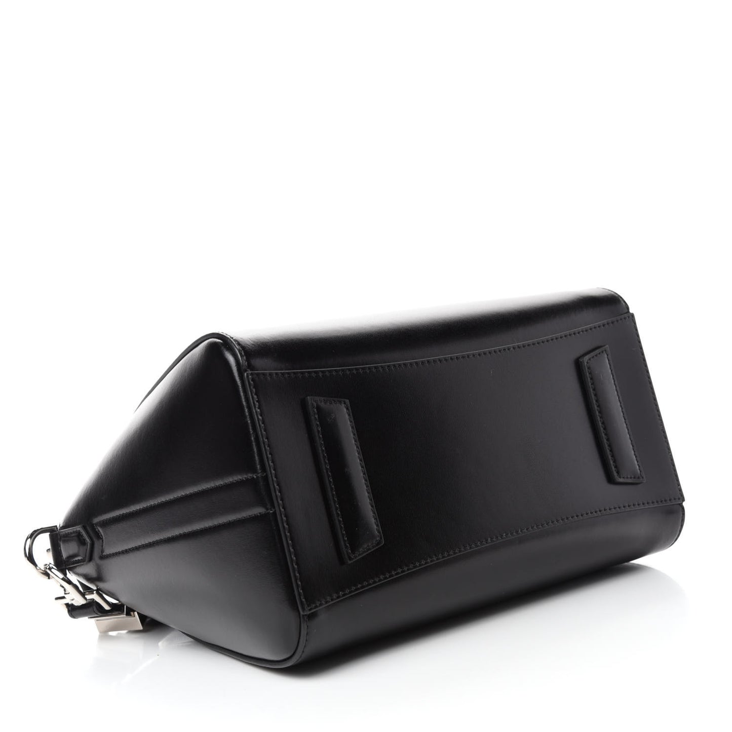 Shiny Lord Calfskin Small Antigona Black