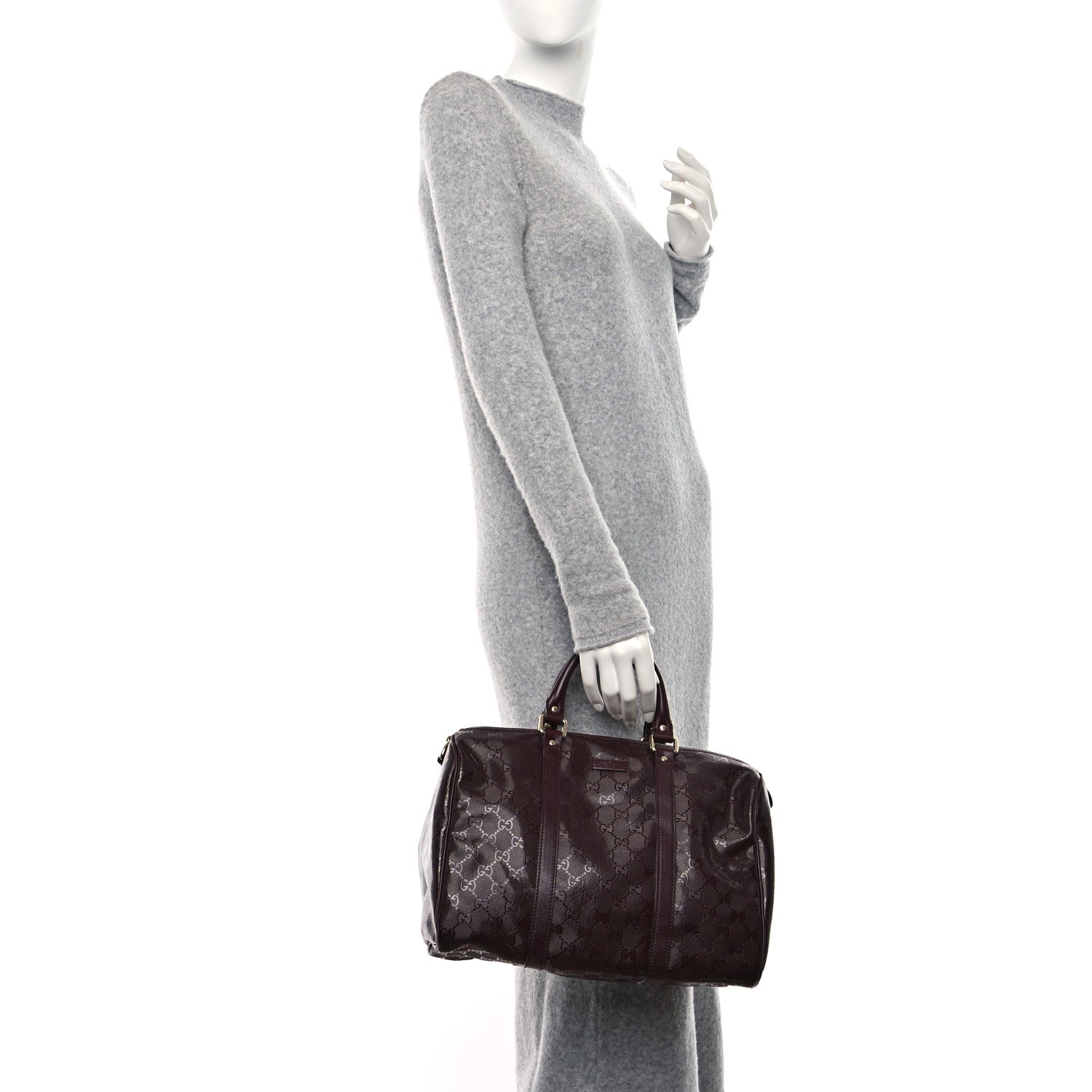Gucci Imprime Monogram Medium Joy Boston Bordeaux 2 of 12