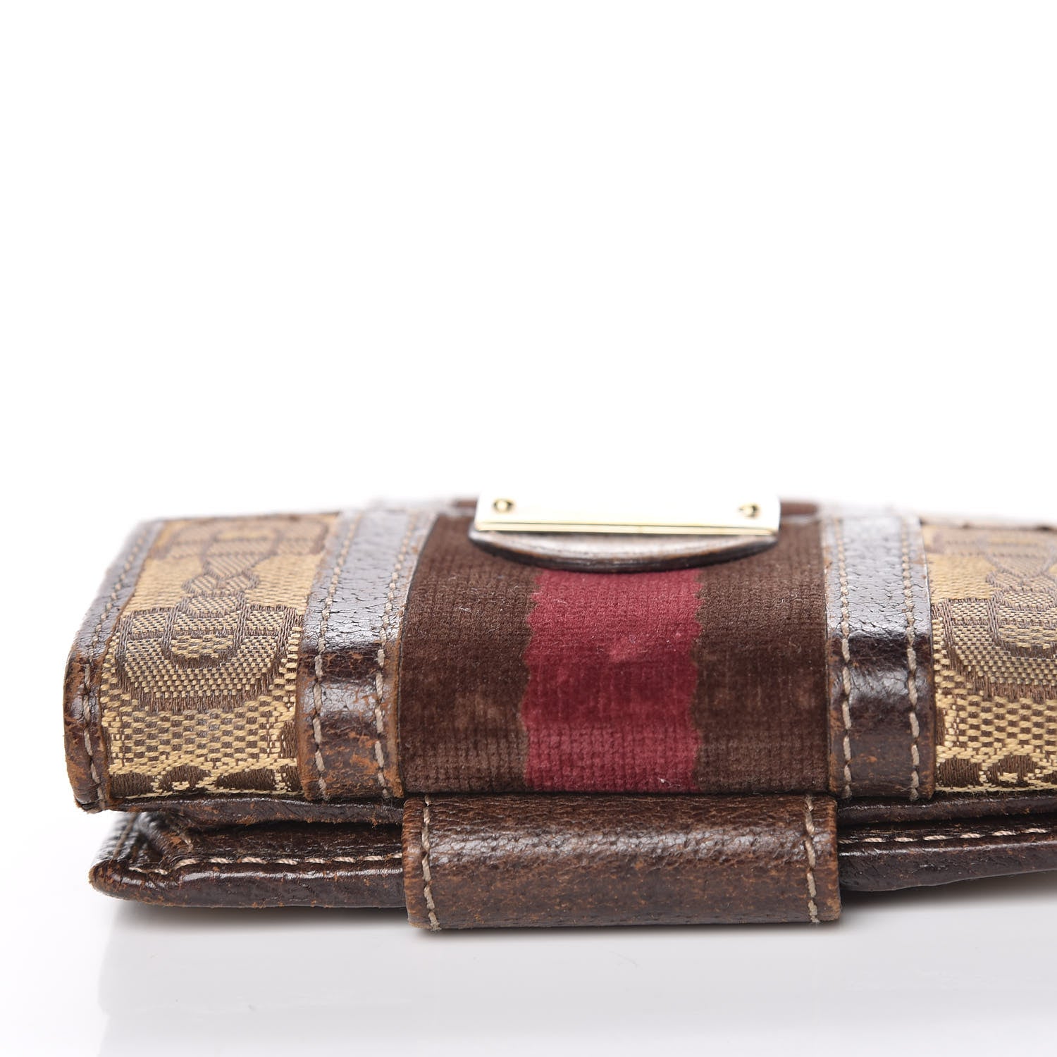 Gucci Horsebit Canvas Treasure Compact Wallet Dark Brown 12 of 18