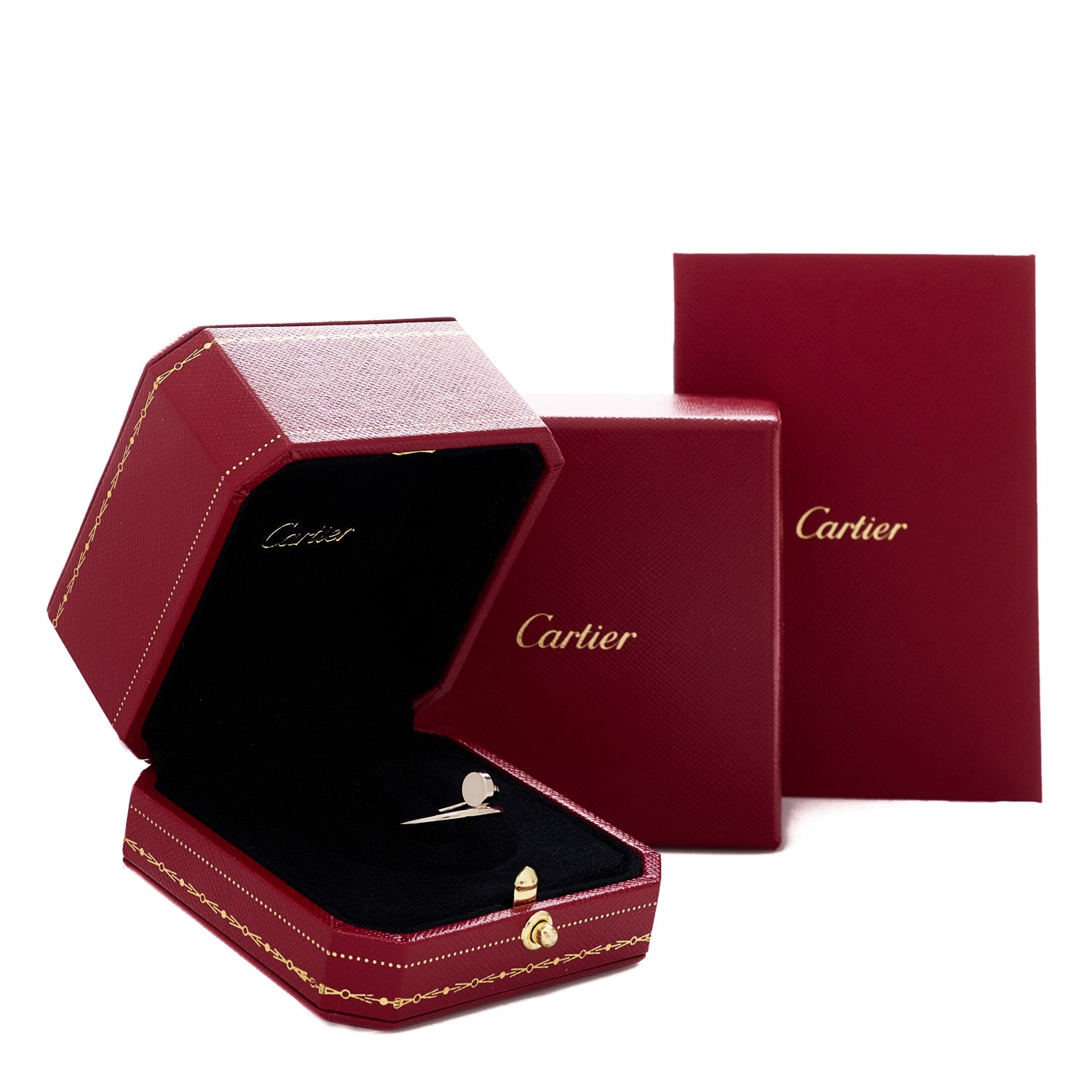 Cartier 18K White Gold Small Juste Un Clou Ring 50 5.25 5 of 5