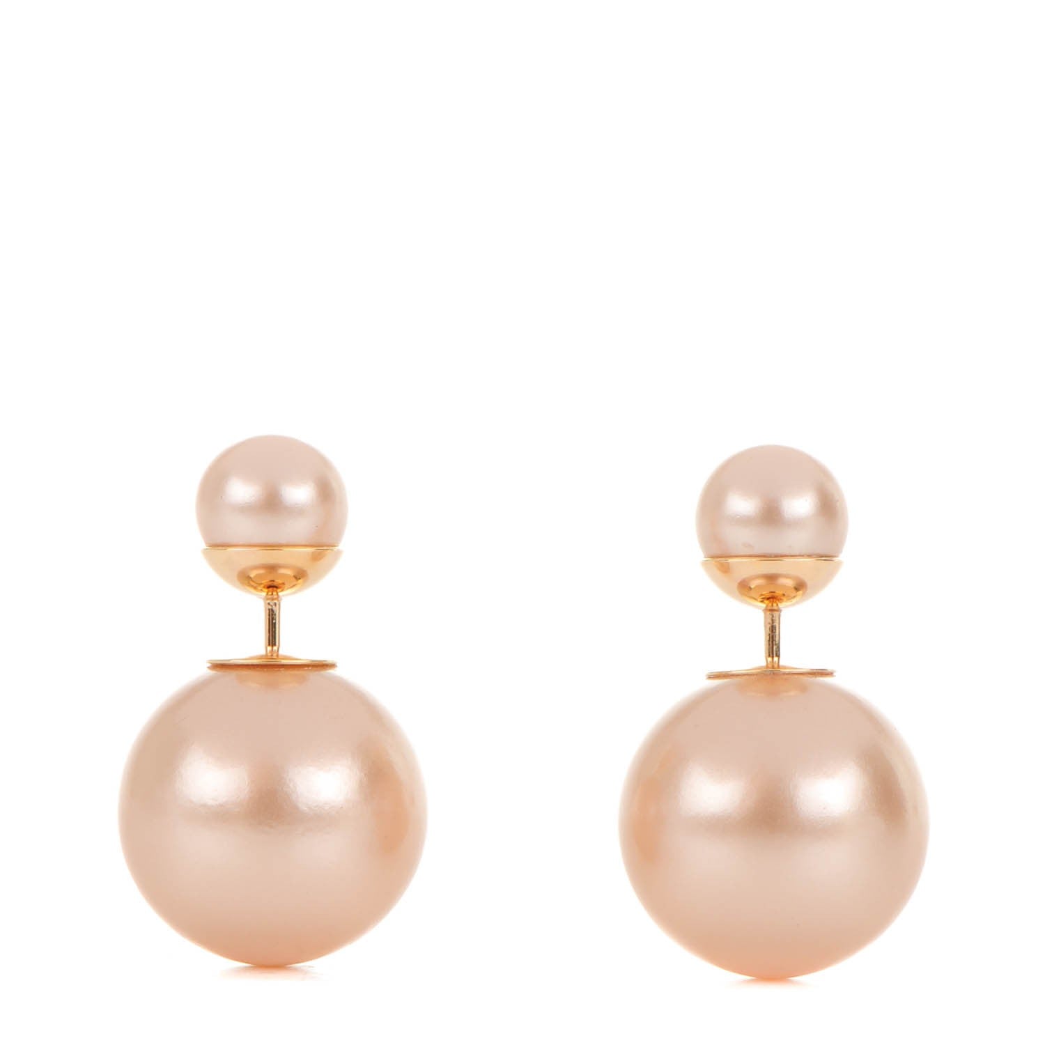 Christian Dior Pearl Mise En Dior Tribal Earrings Pink 1 of 6