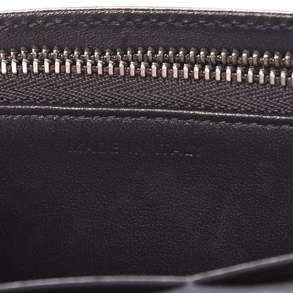 Christian Dior Metallic Patent Micro-Cannage Diorama Wallet on Chain Pouch Silver 7 of 13
