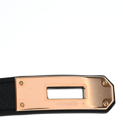 Hermes Epsom Kelly Belt Black 6 of 7
