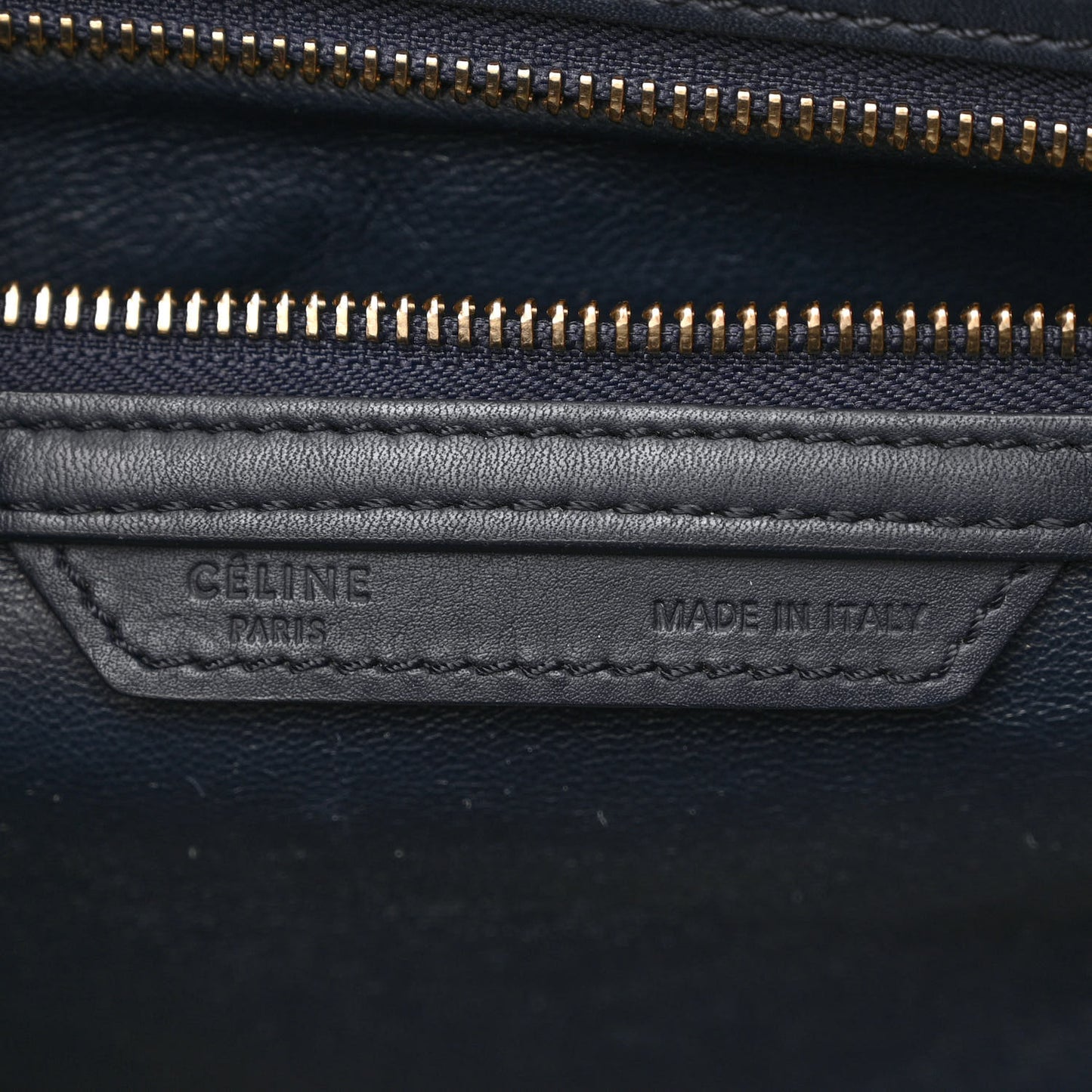 Smooth Calfskin Mini Luggage Navy Blue