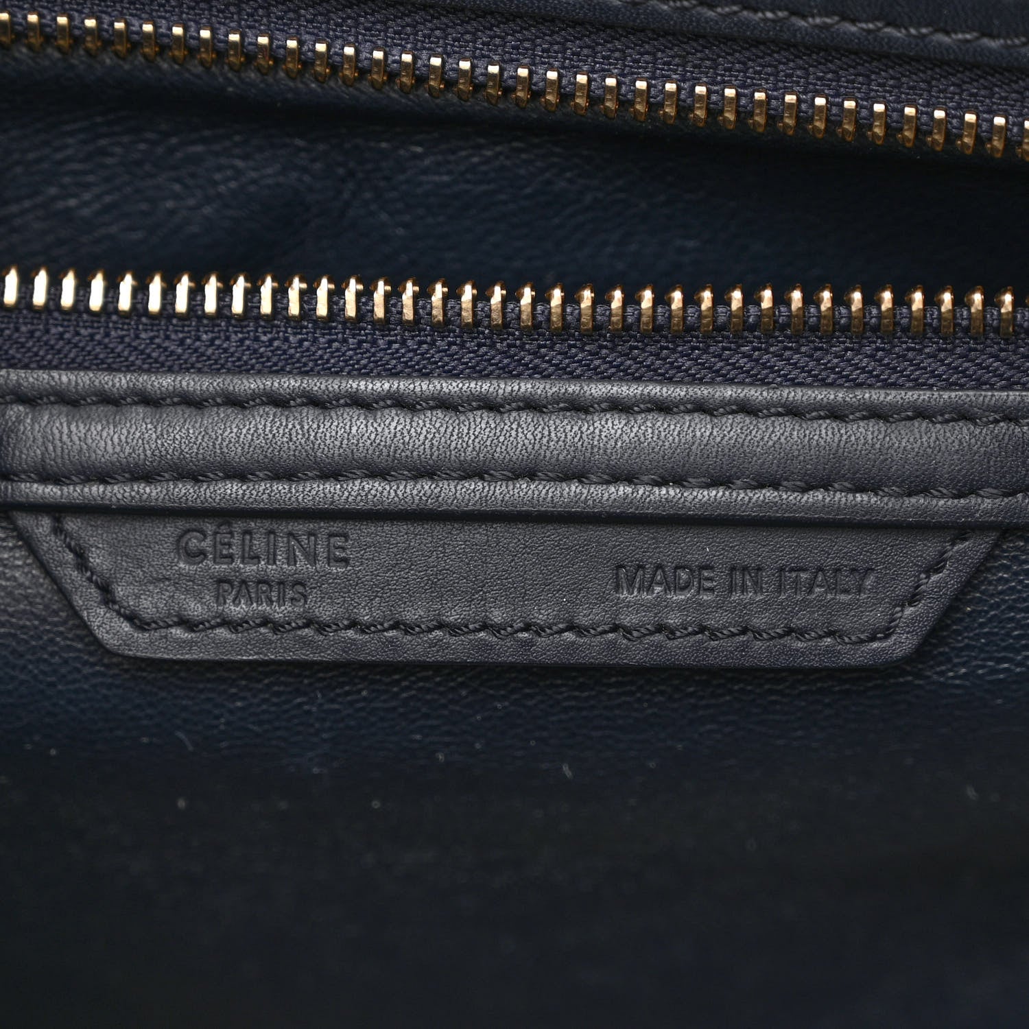 Celine Smooth Calfskin Mini Luggage Navy Blue 6 of 13