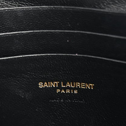 Saint Laurent Grain De Poudre Matelasse Monogram Mini Lou Camera Bag Black 6 of 12