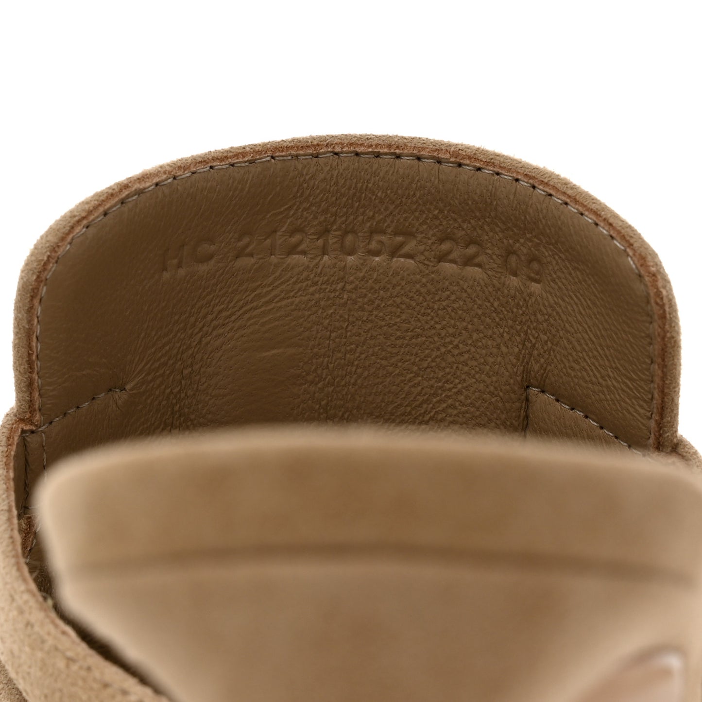 Suede Goatskin Satin Cute Sandals 36 Beige Argile
