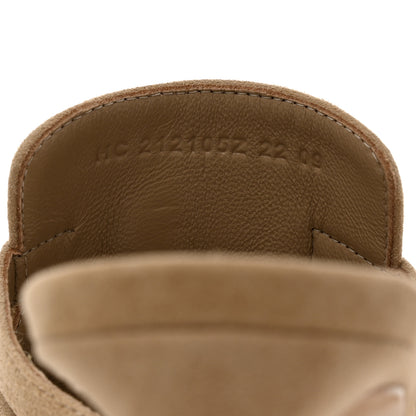 Hermes Suede Goatskin Satin Cute Sandals 36 Beige Argile 6 of 9