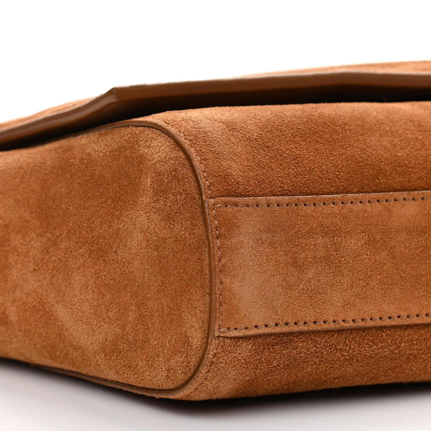 Saint Laurent Smooth Calfskin Suede Medium Reversible Monogram Kate Satchel Light Ochre 12 of 21