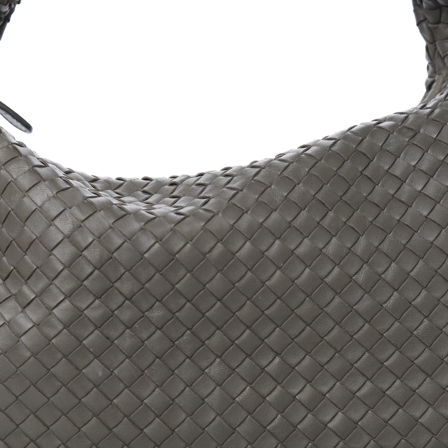 Nappa Intrecciato Large Veneta Hobo Grey
