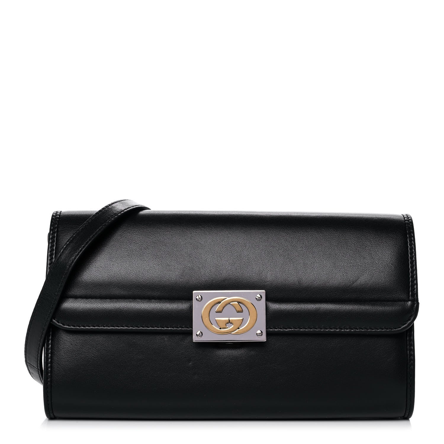 Gucci Lambskin Linea Matisse Shoulder Bag Black 1 of 9