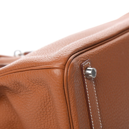 Hermes Taurillon Clemence Birkin 30 Gold 26 of 34