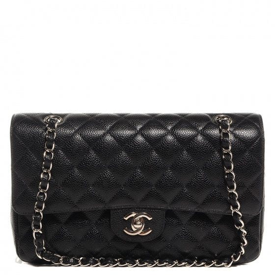 Chanel Caviar Quilted Medium Double Flap Black 1 of 9