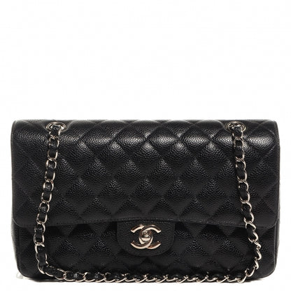 Chanel Caviar Quilted Medium Double Flap Black 1 of 9
