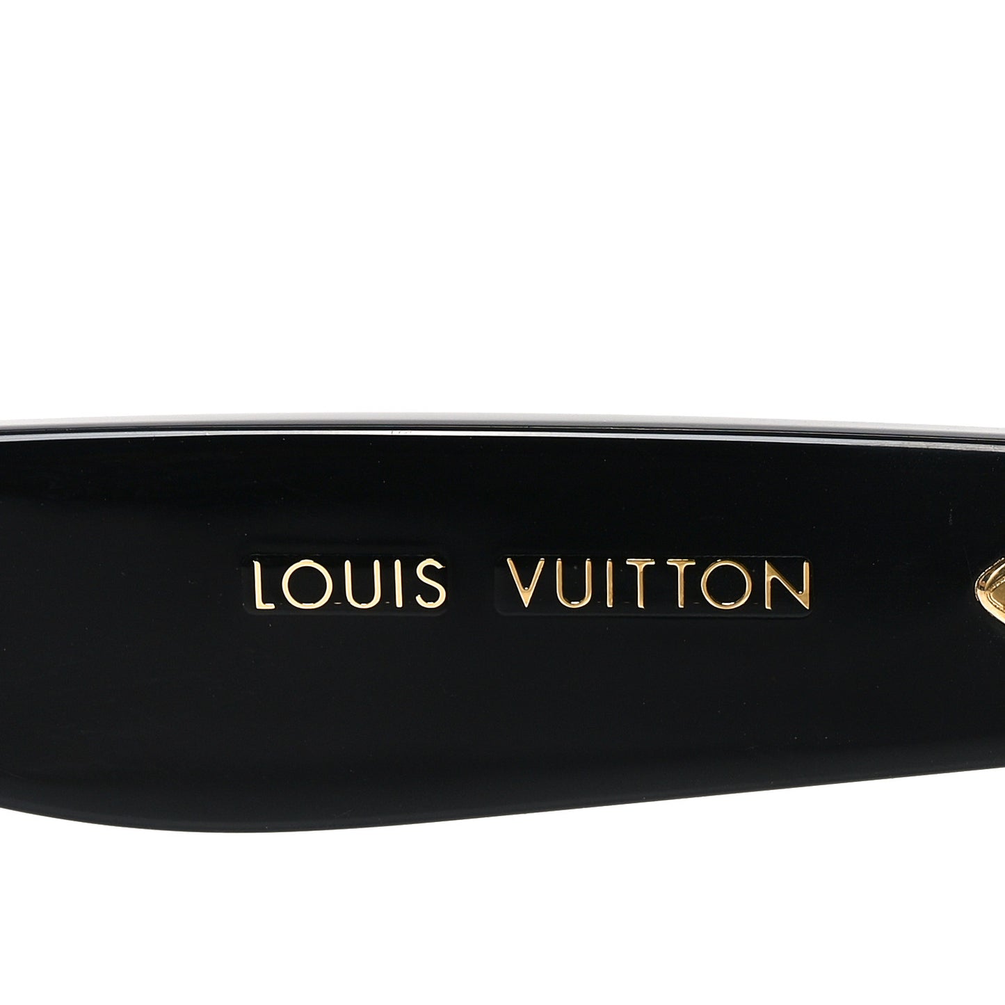 Acetate LV Oval Sunglasses Z1981W Black