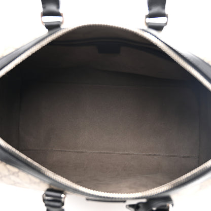 Gucci GG Supreme Monogram Selleria Calfskin Medium Duffle Beige Ebony Black 4 of 9
