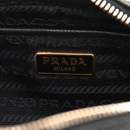 Prada Saffiano Lux Small Camera Crossbody Bag Black 6 of 10