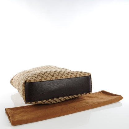 Gucci GG Monogram Large Web Handle Vertical Tote Dark Brown 4 of 7