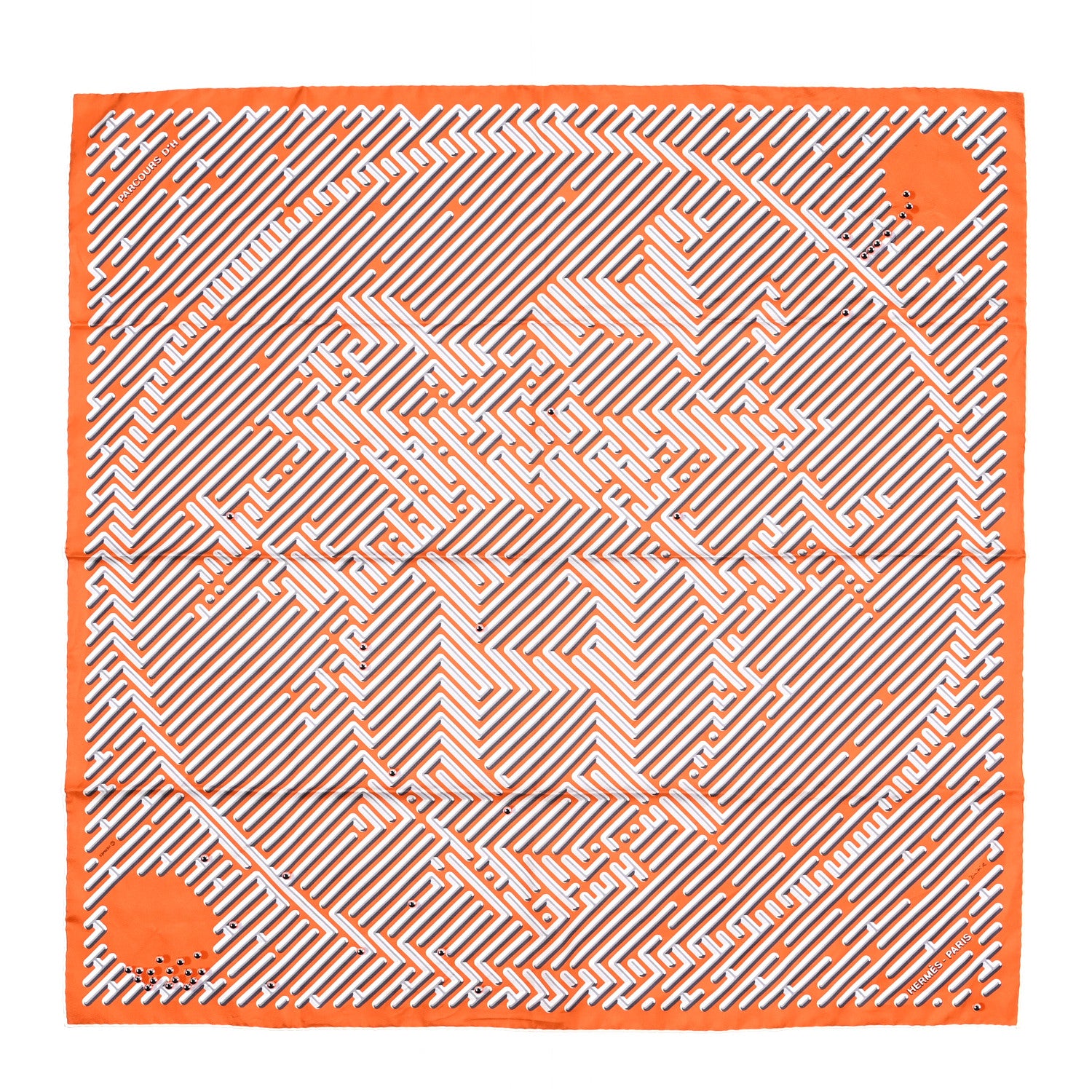 Hermes Silk Parcours D'H Scarf 90 1 of 7