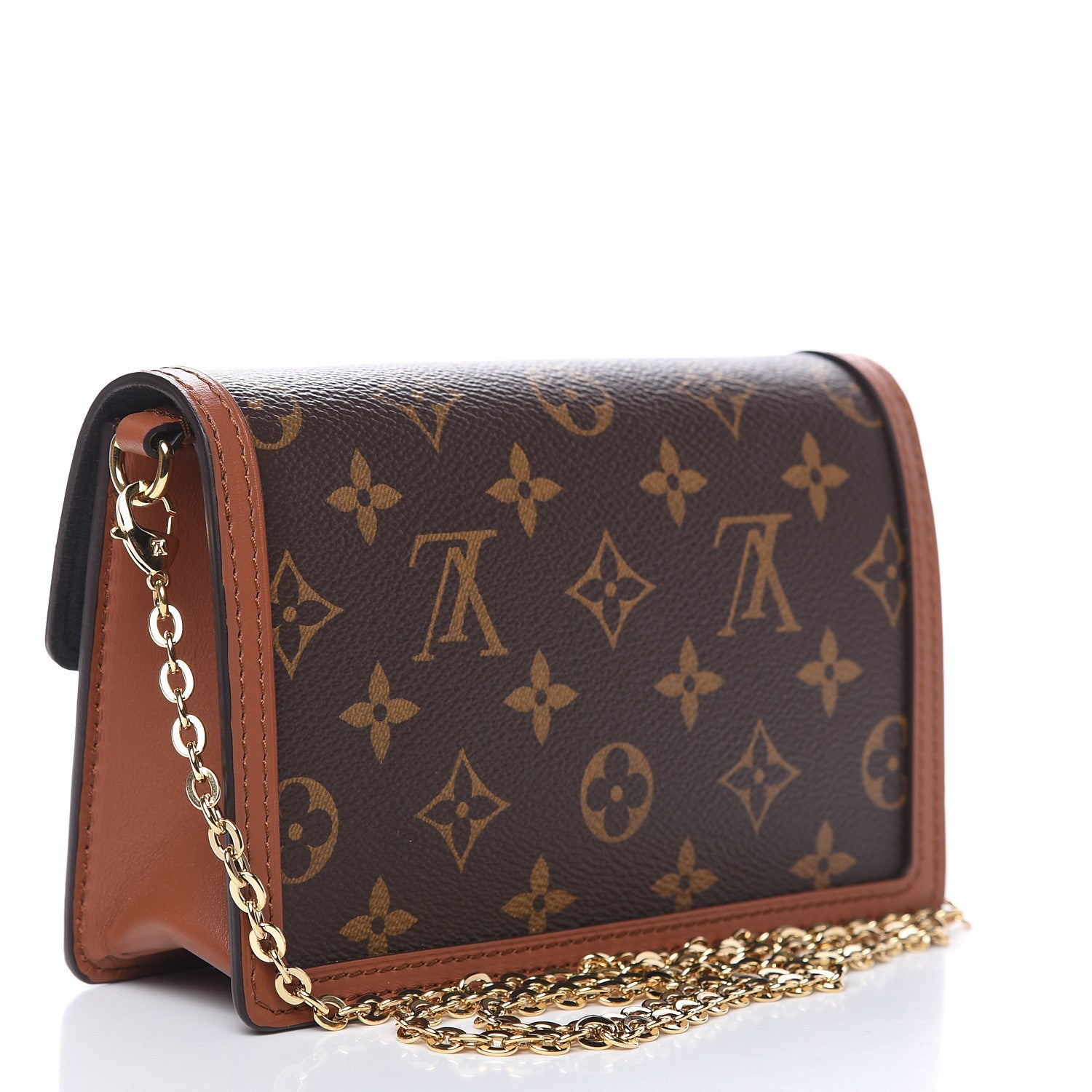 Louis Vuitton Reverse Monogram Dauphine Chain Wallet 3 of 8
