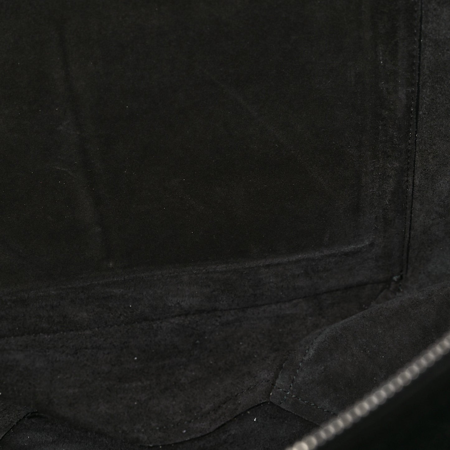 Baby Grained Calfskin Medium Tri-Fold Bag Black