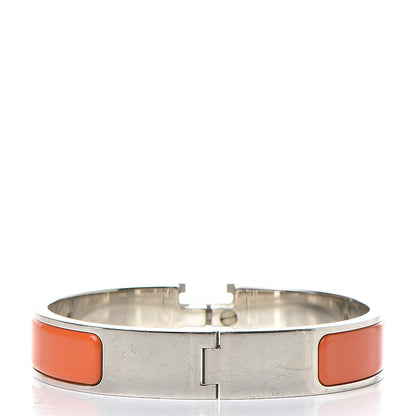 Hermes Enamel Narrow Clic Clac H Bracelet PM Orange 3 of 5