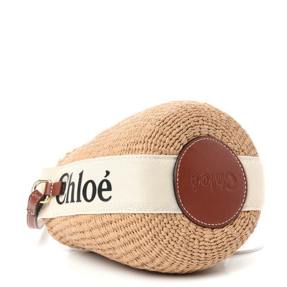Chloe Natural Woven Fiber Small Woody Basket 4 of 11
