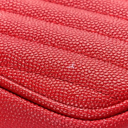 Saint Laurent Grain De Poudre Matelasse Monogram Mini Lou Camera Bag Eros Red 10 of 11