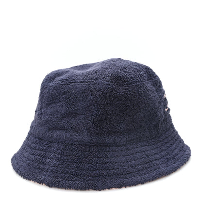 Chanel Cotton Terry Cloth CC Bucket Hat S Blue Pink 6 of 9