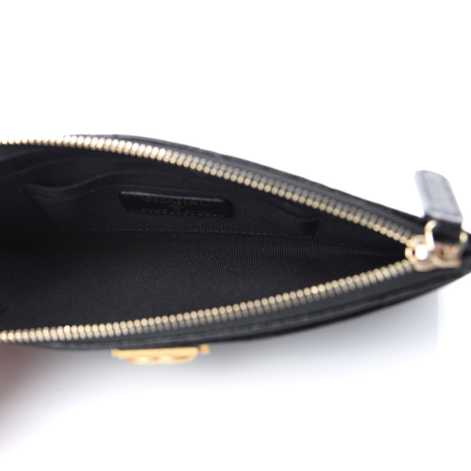Chanel Caviar Quilted Classic Zip Boy Pouch Black 5 of 7