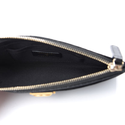 Chanel Caviar Quilted Classic Zip Boy Pouch Black 5 of 7