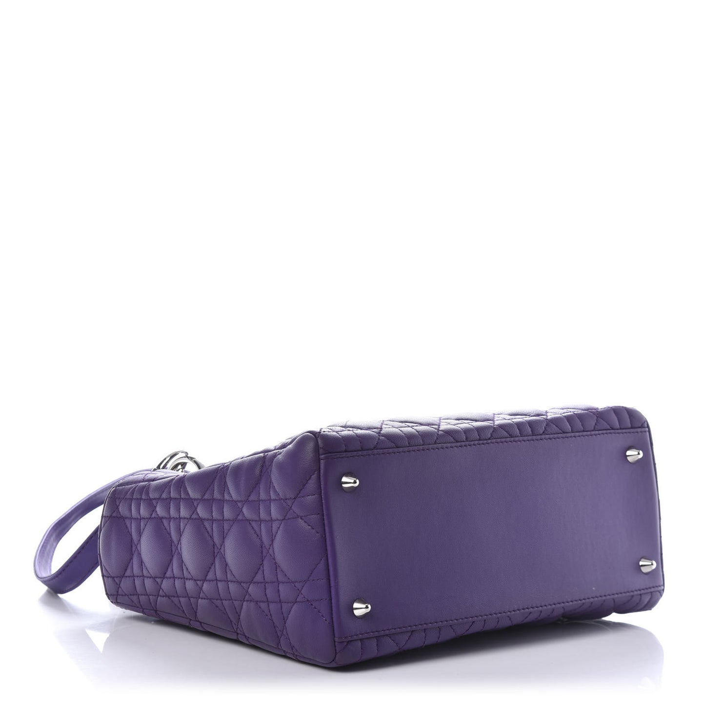 Lambskin Cannage Medium Lady Dior Purple