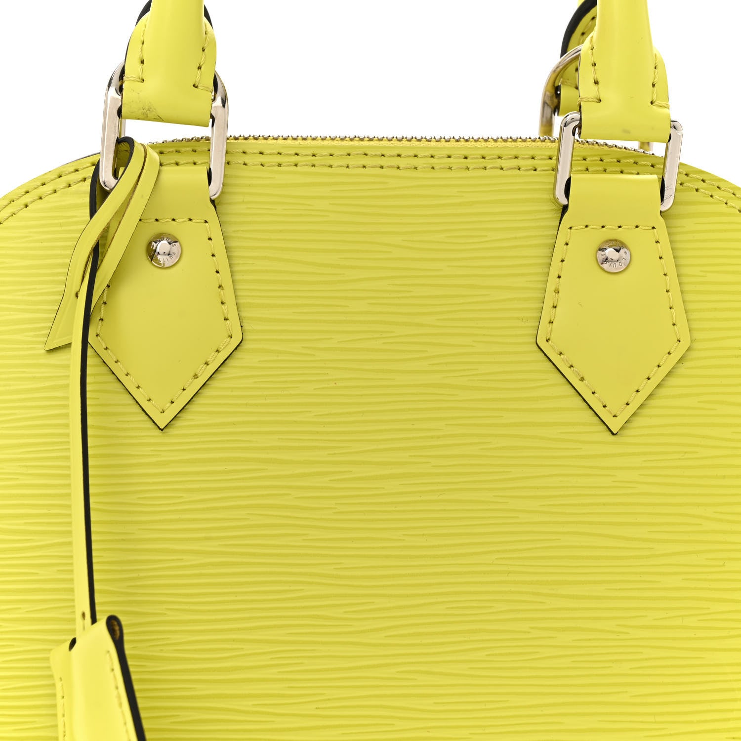 Louis Vuitton Epi Jacquard Alma BB Yellow Citron 7 of 12