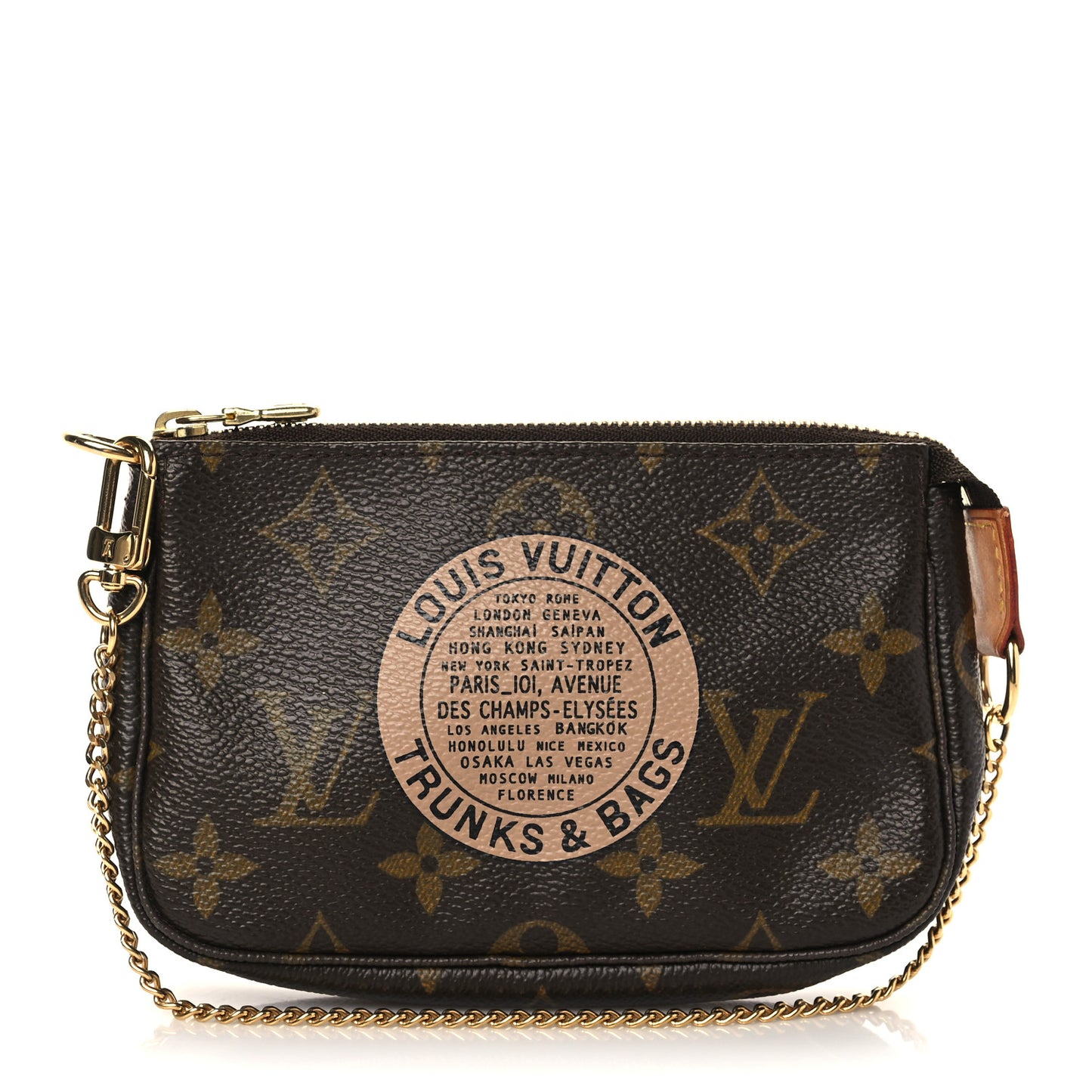 Monogram Complice Trunks and Bags Mini Pochette Accessories Beige