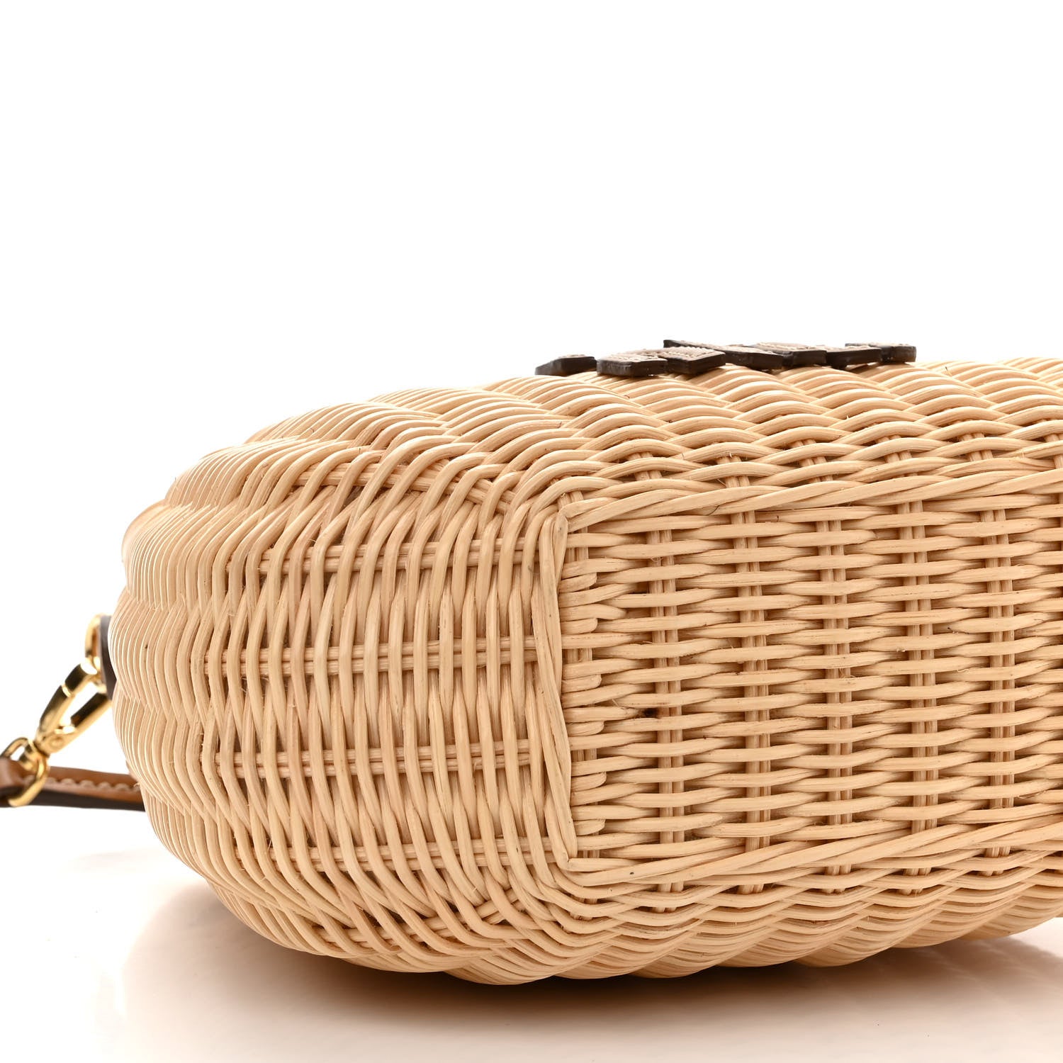 Miu Miu Wicker Wander Hobo Tan 9 of 10