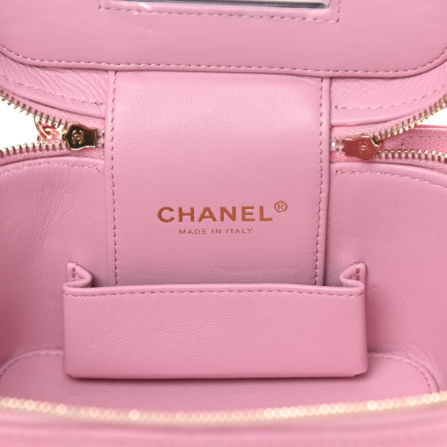 Chanel Caviar Quilted Small CC Vanity Case Light Pink 6 of 12
