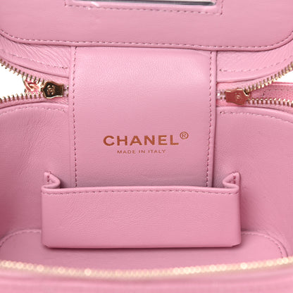 Chanel Caviar Quilted Small CC Vanity Case Light Pink 6 of 12