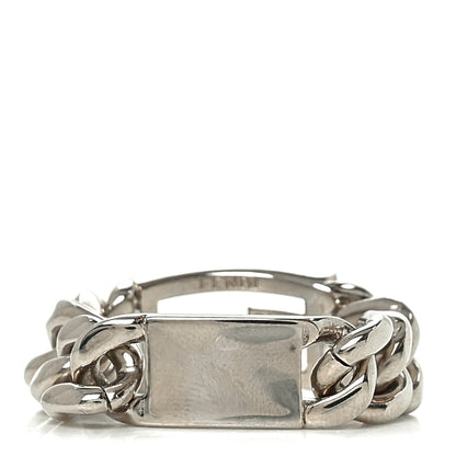 Fendi Metal FF Chain Ring S Silver 3 of 5