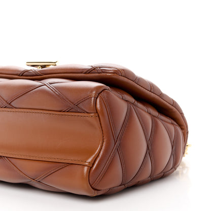 Louis Vuitton Lambskin Malletage Top Handle GO-14 MM Tan 11 of 11