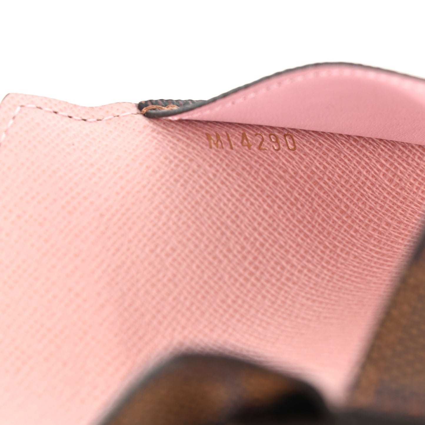 Damier Ebene Recto Verso Card Holder Rose Ballerine