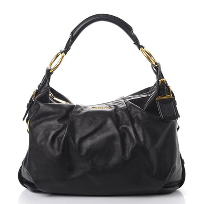 Prada Soft Calf Hobo Nero Black 1 of 10