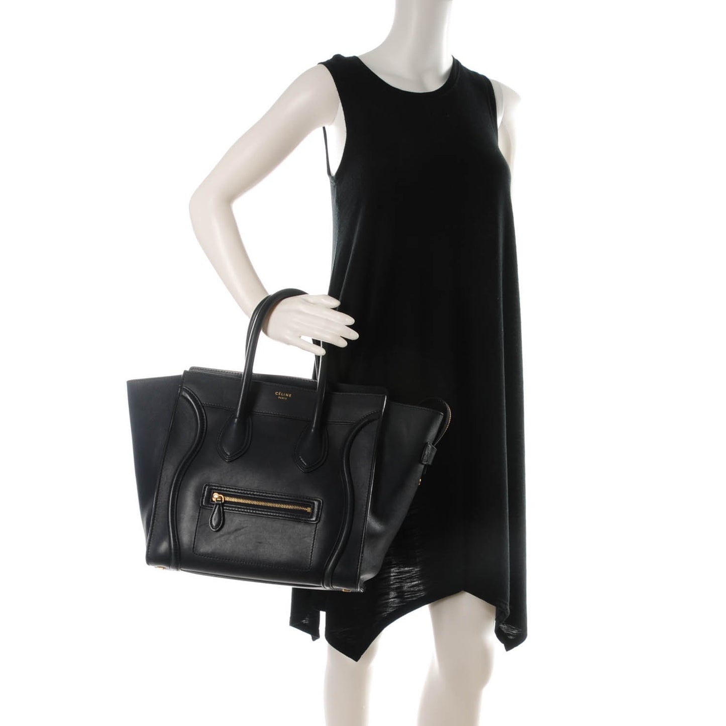 Smooth Calfskin Mini Luggage Navy Blue