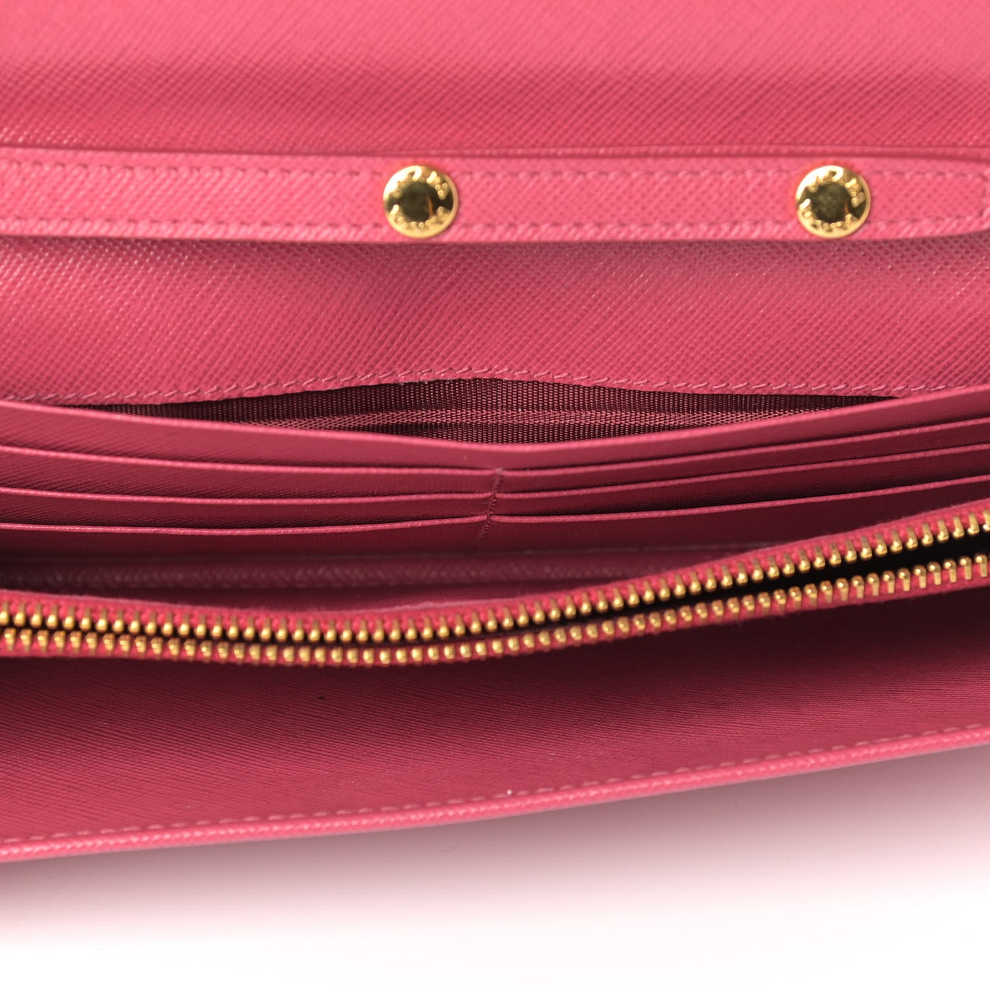 Saffiano Metal Oro Chain Wallet Ibisco