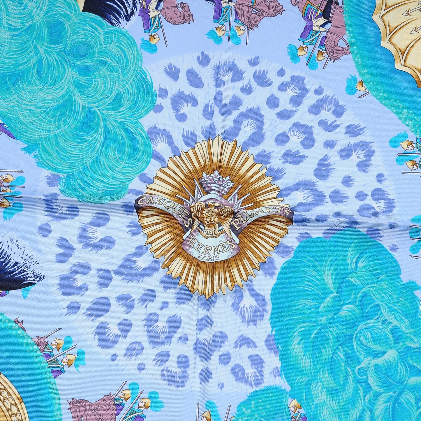 Silk Casques Et Plumets Scarf 90