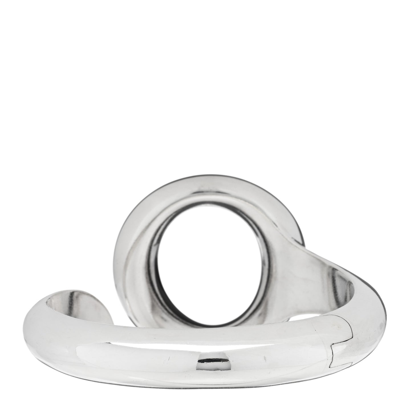 Sterling Silver Black Jade Elsa Peretti Sevillana Cuff Bracelet