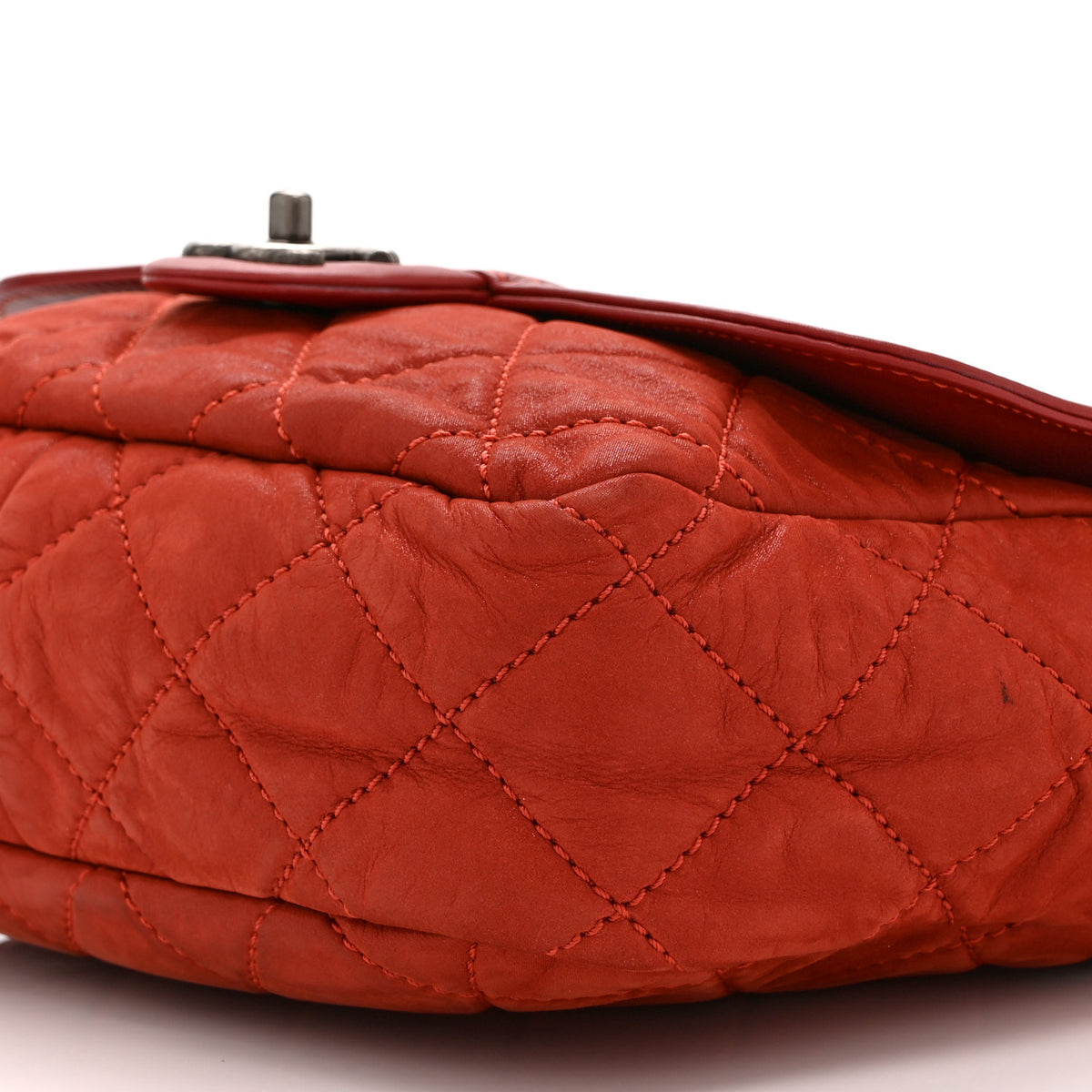 Chanel Iridescent Calfskin Medium In the Mix Flap Red 10 of 10