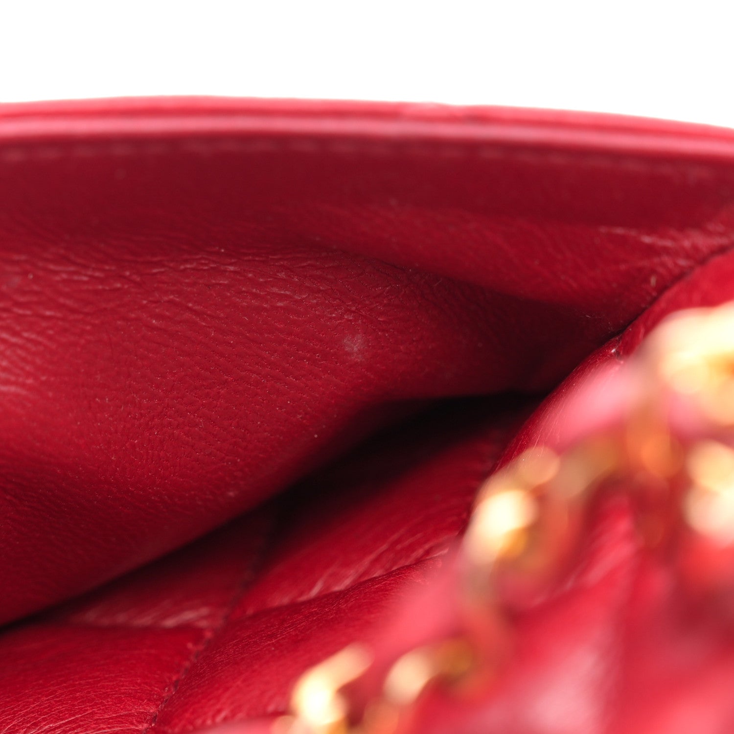 Chanel Lambskin Quilted Camera Case Red 14 of 14