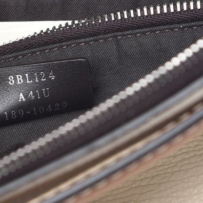 Fendi Vitello Sierra Morfeus Dolce Striped Strap Medium By The Way Boston Bag Camelia Ebano Multicolor 7 of 9